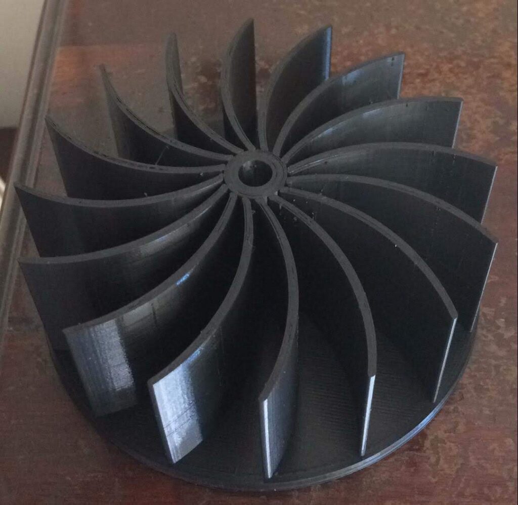 3D printed fan blades