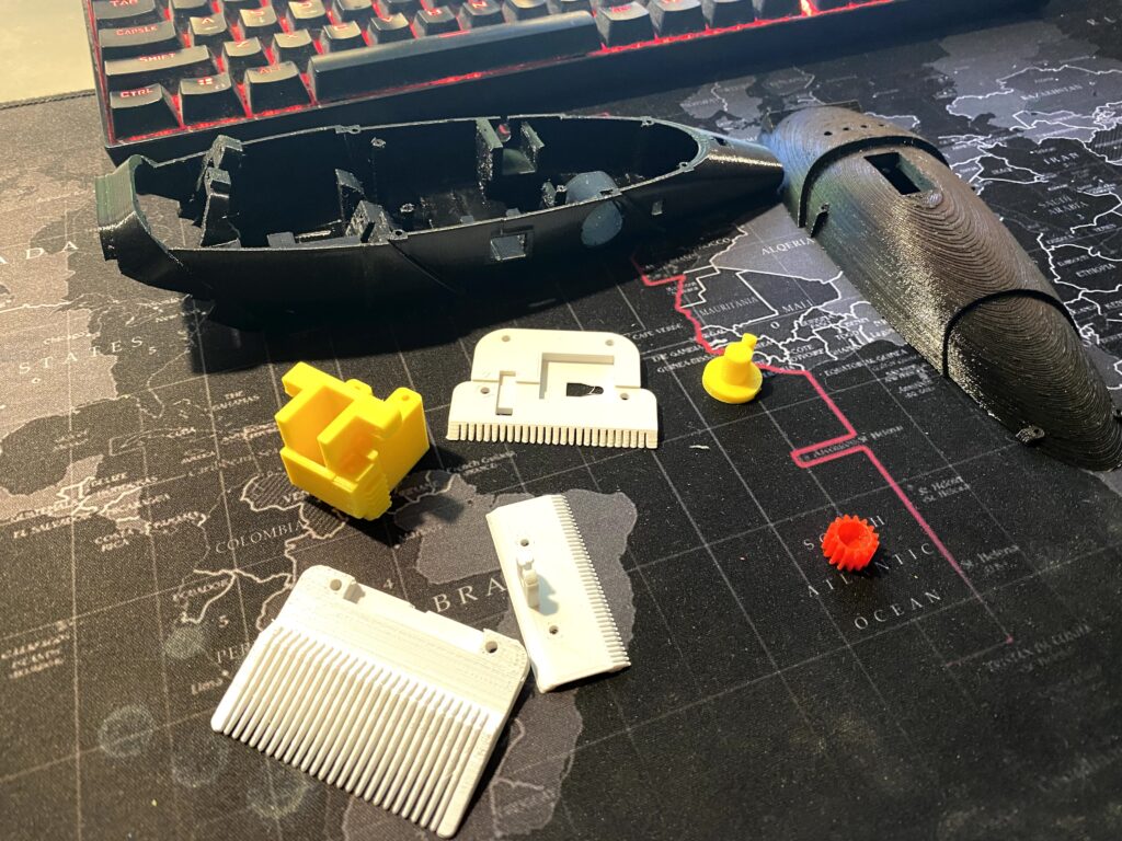 3D printed parts